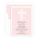 Floral Lace Cross Baptism Invitations Image 5 of 5